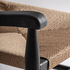 Sillón Dalvik — Madera de caucho negro