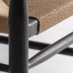 Sillón Dalvik — Madera de caucho negro