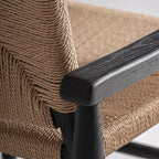 Sillón Dalvik — Madera de caucho negro