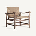 Sillón Driedorf — Madera de caucho marrón claro