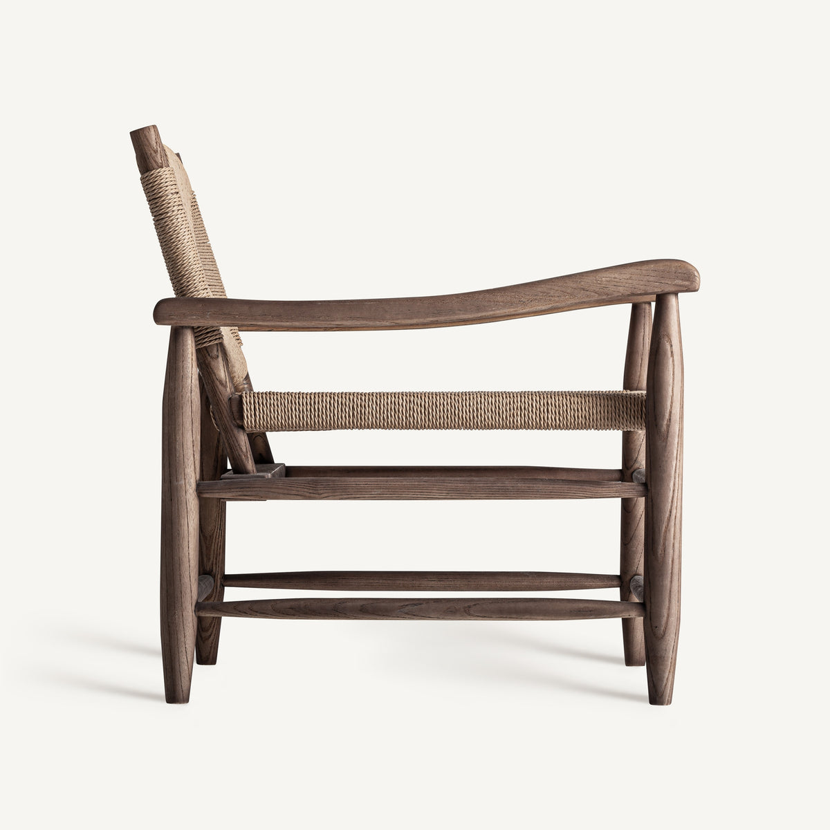 Sillón Driedorf — Madera de caucho marrón claro
