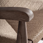 Sillón Driedorf — Madera de caucho marrón claro