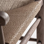 Sillón Driedorf — Madera de caucho marrón claro