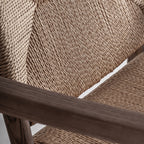 Sillón Driedorf — Madera de caucho marrón claro