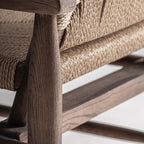 Sillón Driedorf — Madera de caucho marrón claro