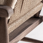 Sillón Driedorf — Madera de caucho marrón claro