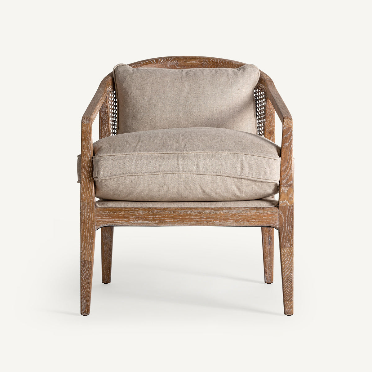Sillón Gistel — lino beige
