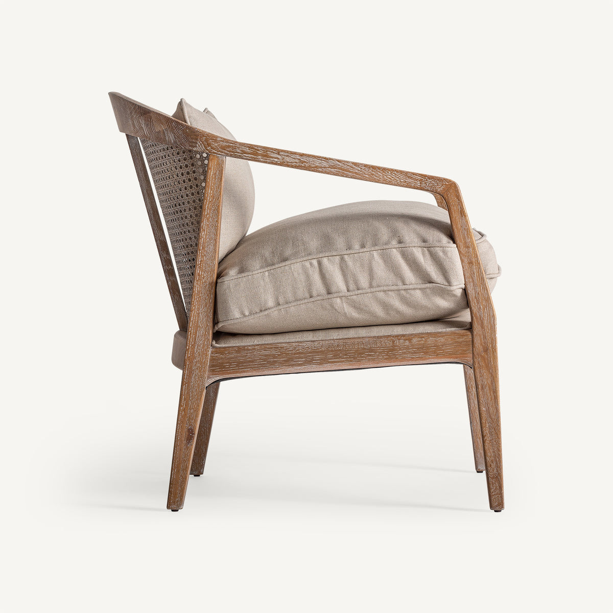 Sillón Gistel — lino beige