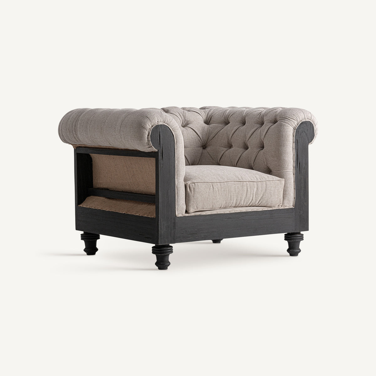 Sillón Gore — poliéster beige