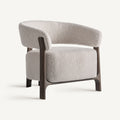 Sillón Kelan — poliéster blanco roto