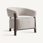 Sillón Kelan — poliéster blanco roto