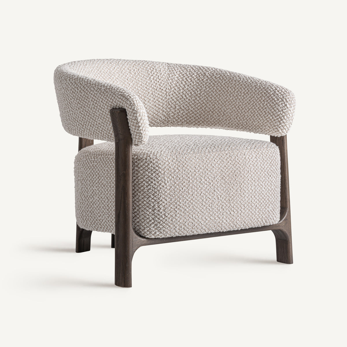 Sillón Kelan — poliéster blanco roto