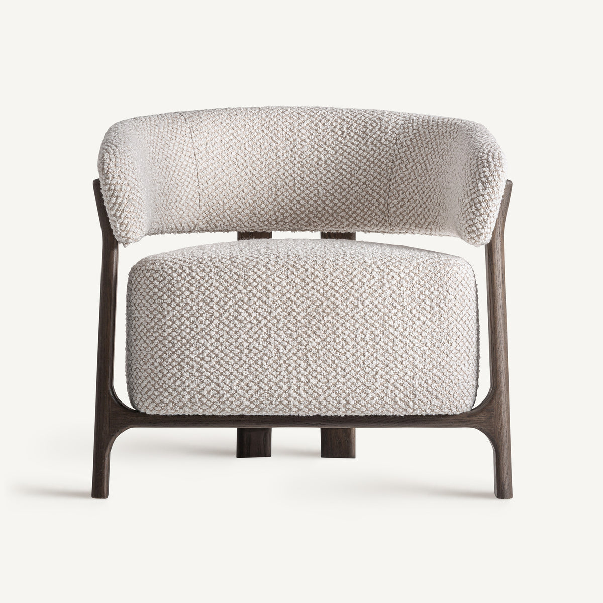 Sillón Kelan — poliéster blanco roto