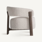 Sillón Kelan — poliéster blanco roto