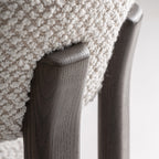 Sillón Kelan — poliéster blanco roto