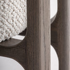 Sillón Kelan — poliéster blanco roto