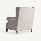 Sillón Leiston — poliéster crema