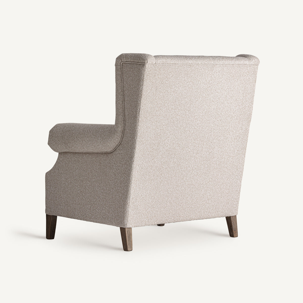 Sillón Leiston — poliéster crema