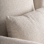 Sillón Leiston — poliéster crema