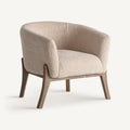 Sillón Liermo — algodón beige