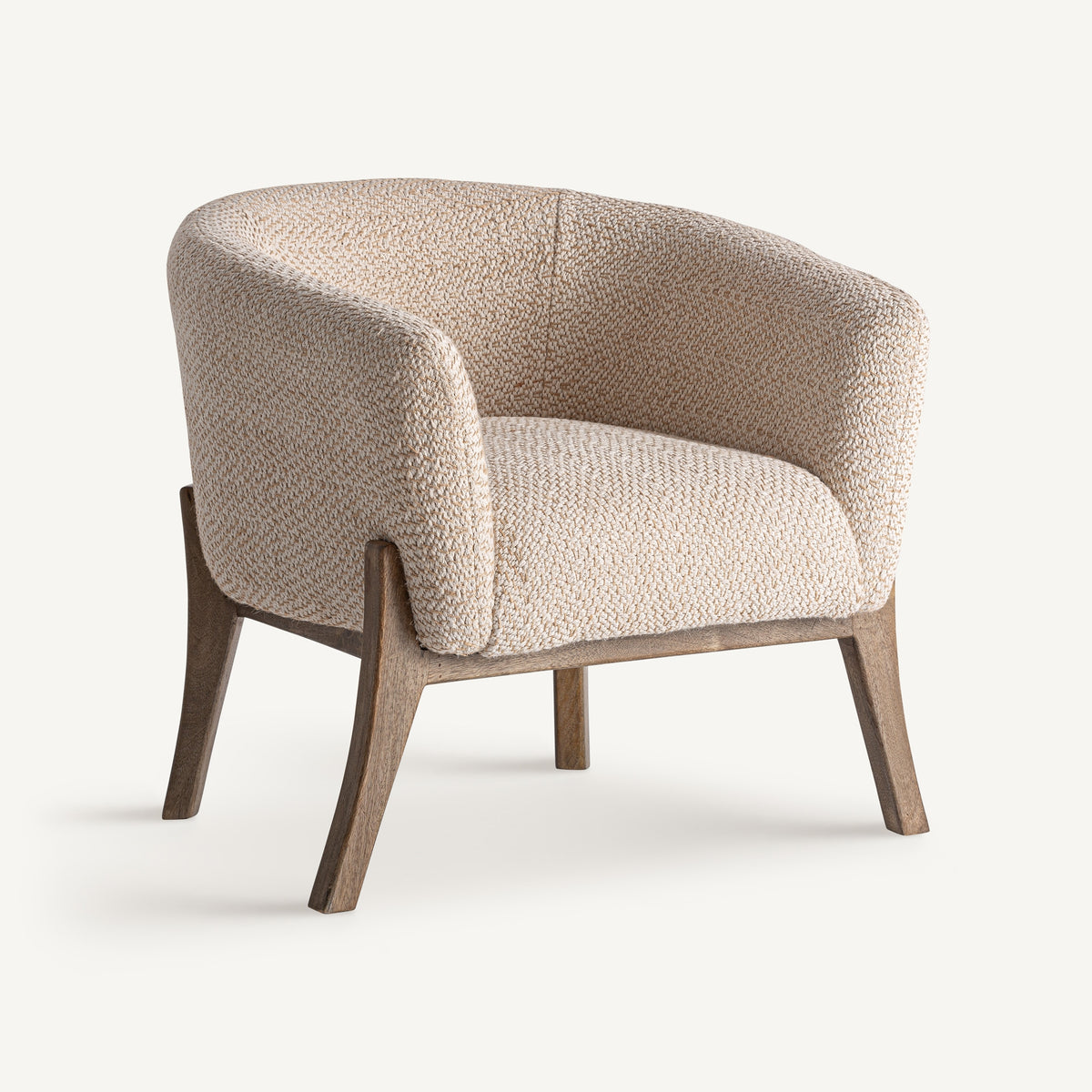 Sillón Liermo — algodón beige