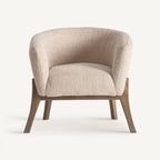 Sillón Liermo — algodón beige