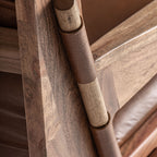 Sillón Melle — Piel marrón