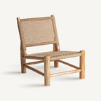 Sillón Mouzaki — Madera de teca marrón claro