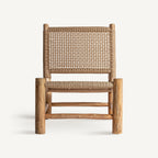 Sillón Mouzaki — Madera de teca marrón claro