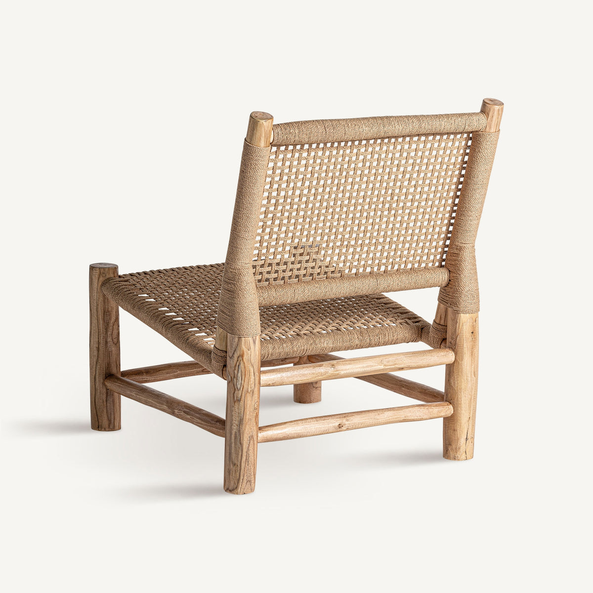 Sillón Mouzaki — Madera de teca marrón claro
