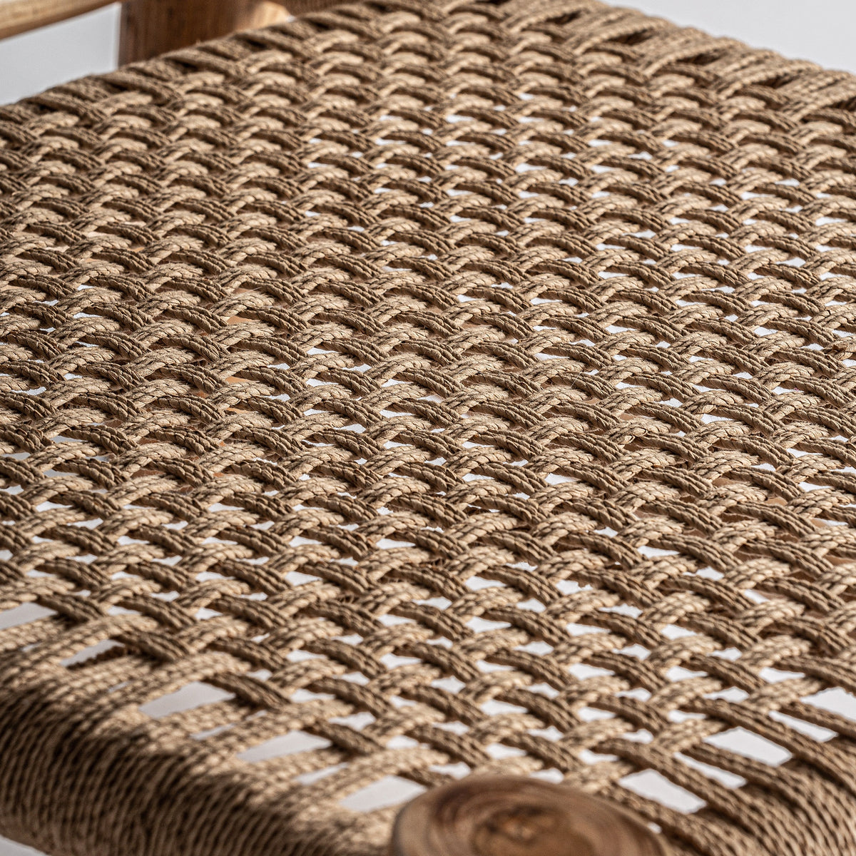 Sillón Mouzaki — Madera de teca marrón claro