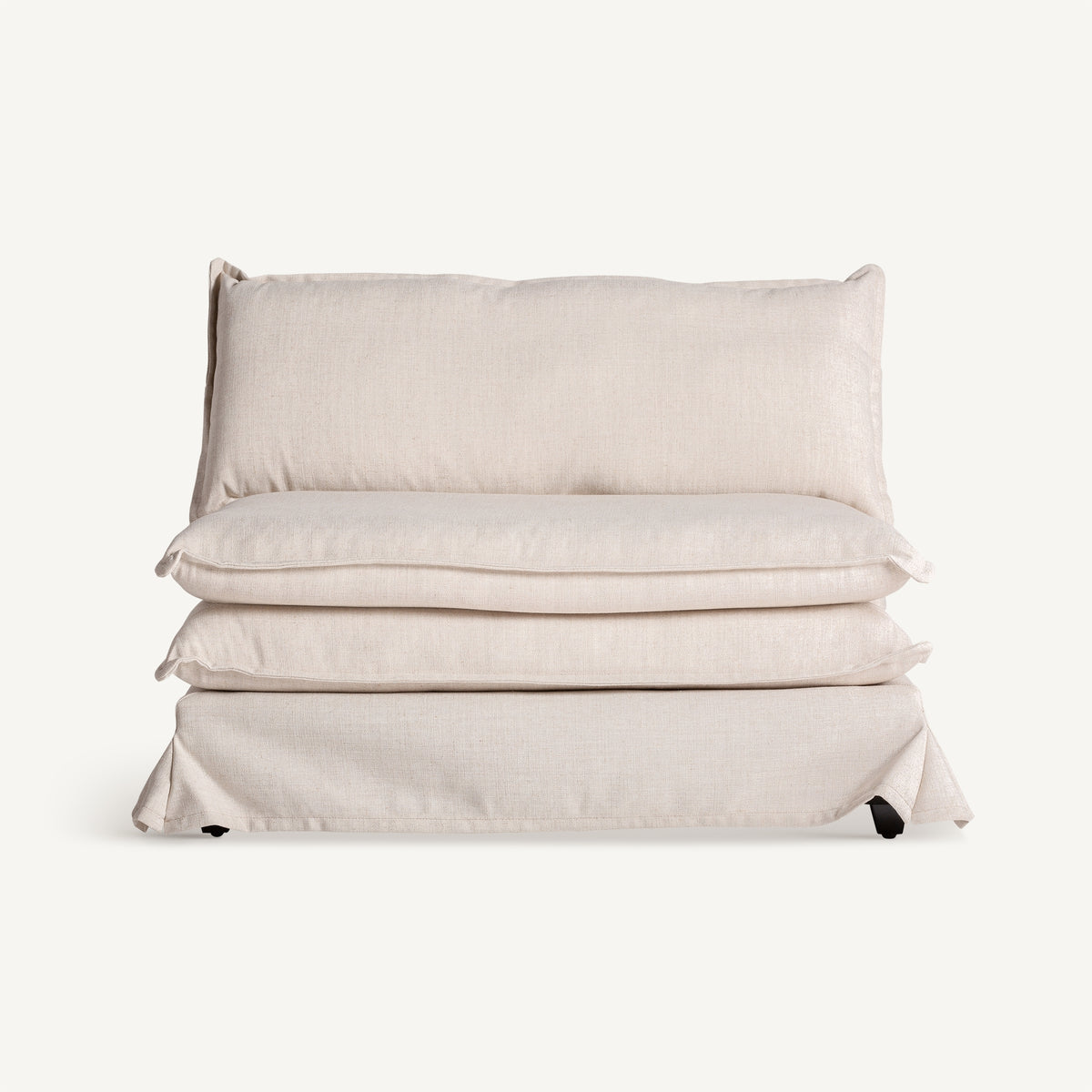 Sillón Ospizio — poliéster blanco roto