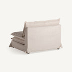 Sillón Ospizio — poliéster blanco roto