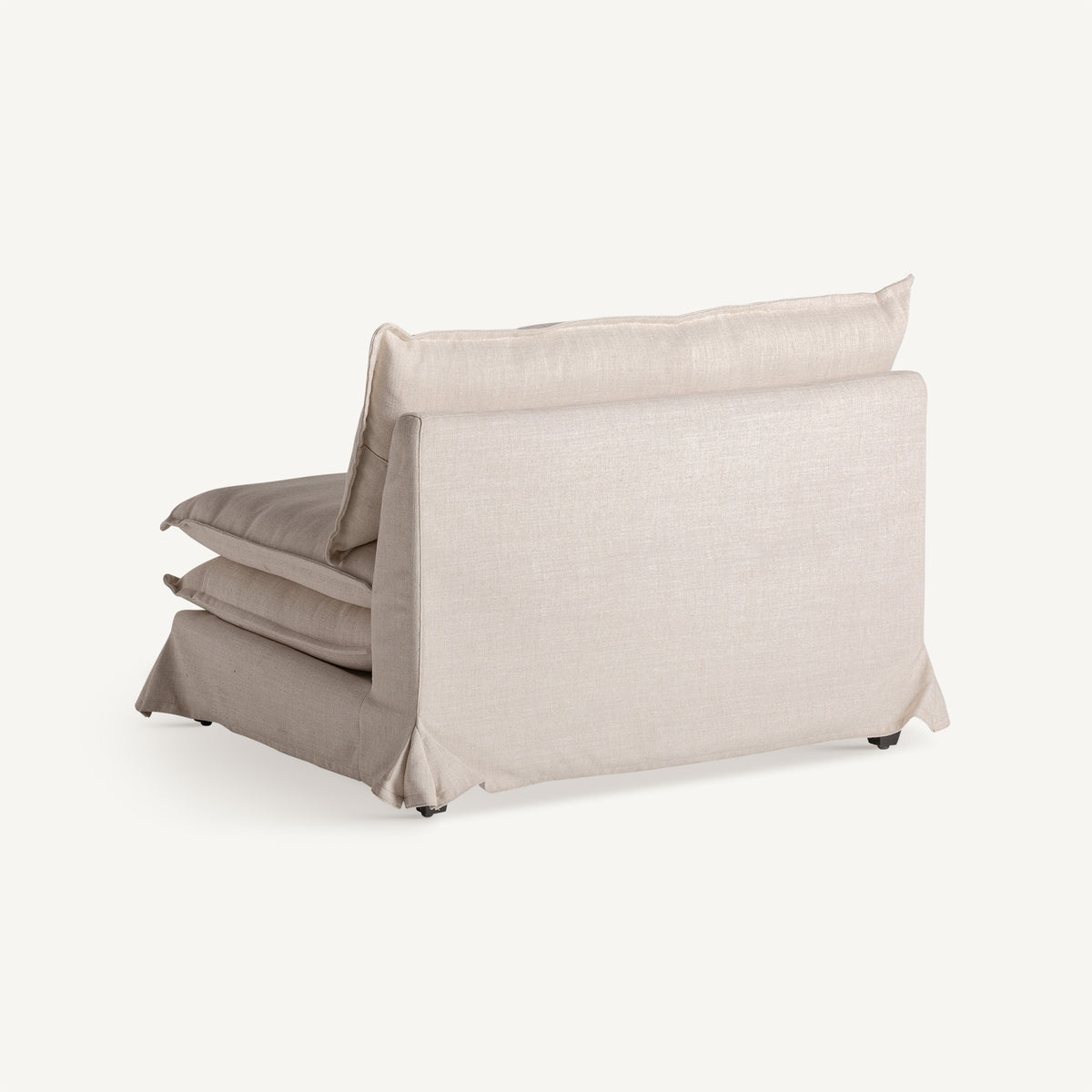 Sillón Ospizio — poliéster blanco roto