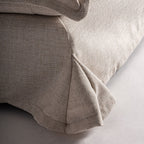 Sillón Ospizio — poliéster blanco roto