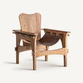 Sillón — piel marrón