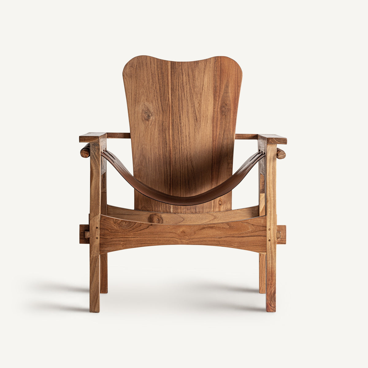 Sillón — piel marrón