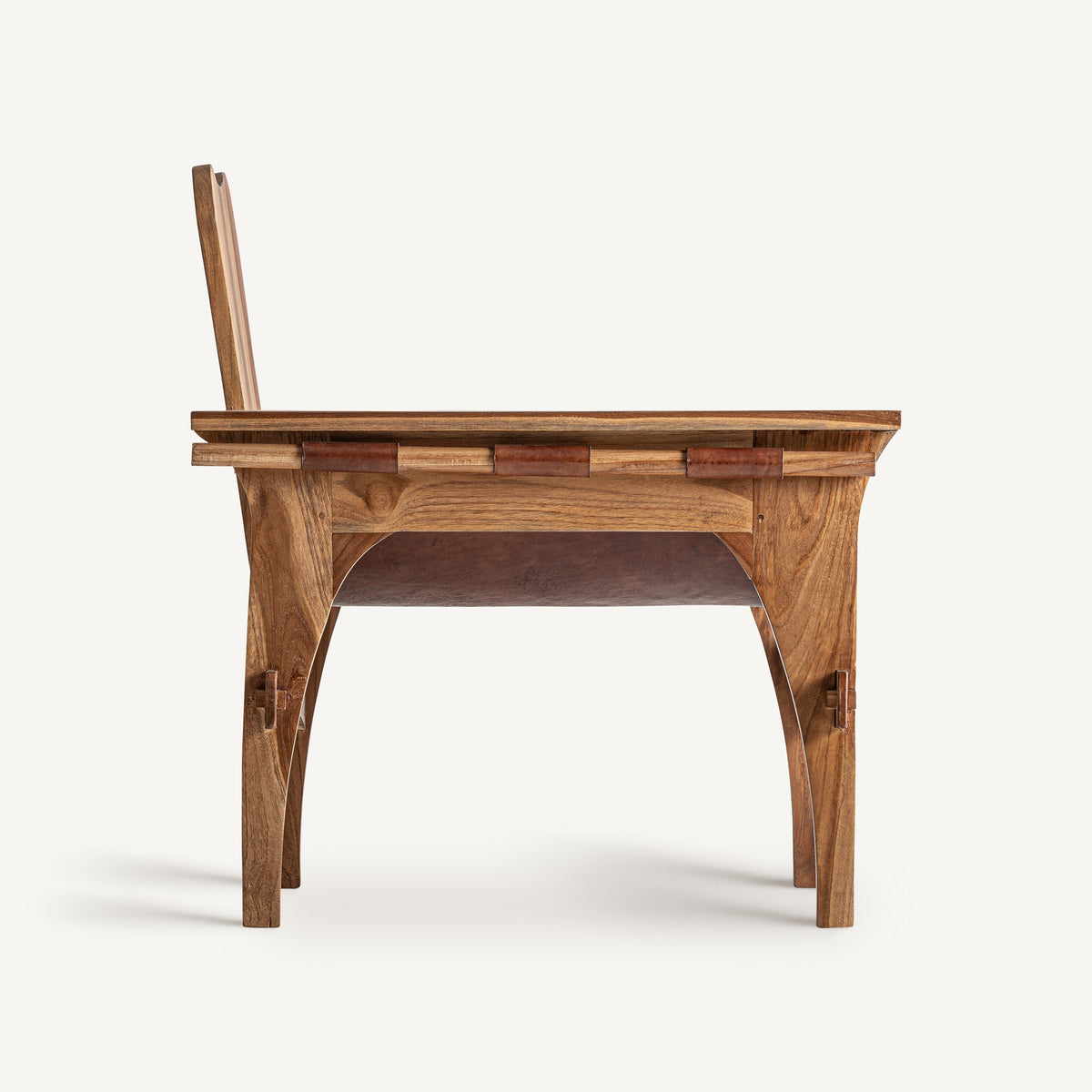Sillón — piel marrón