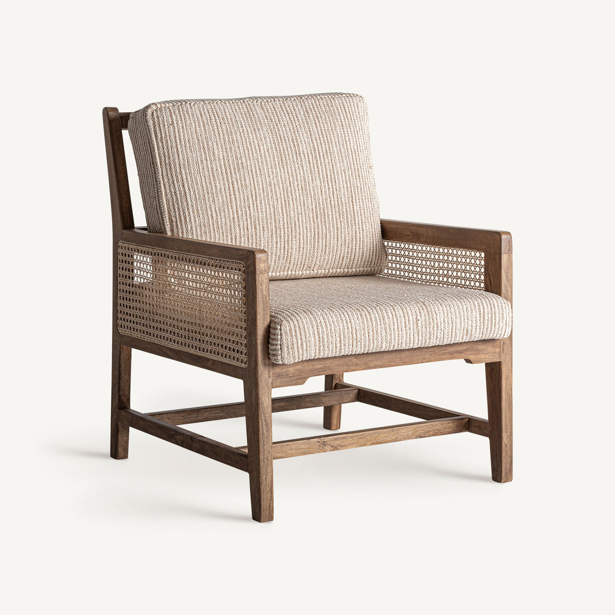 Sillón Romarand — Madera de mango marrón