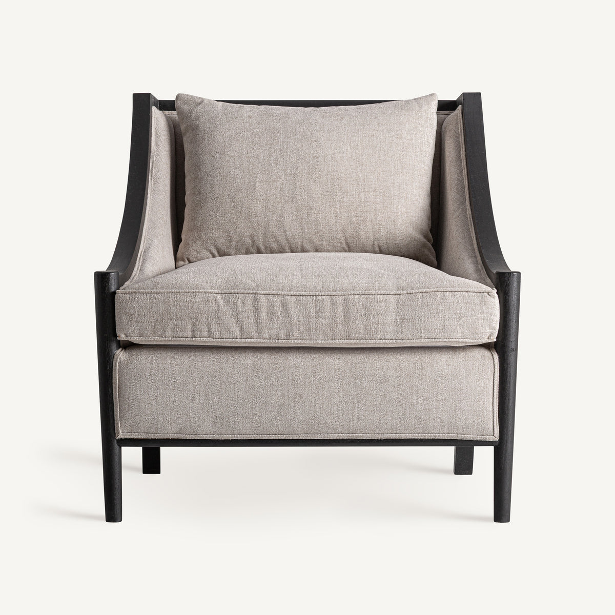 Sillón Seyches — Lino negro