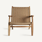 Sillón Vaduz — Madera de teca marrón