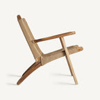 Sillón Vaduz — Madera de teca marrón