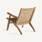 Sillón Vaduz — Madera de teca marrón
