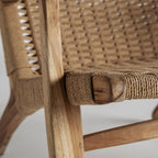 Sillón Vaduz — Madera de teca marrón