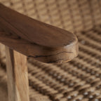 Sillón Vaduz — Madera de teca marrón