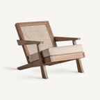 Sillón Wesweil — algodón beige