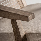 Sillón Wesweil — algodón beige