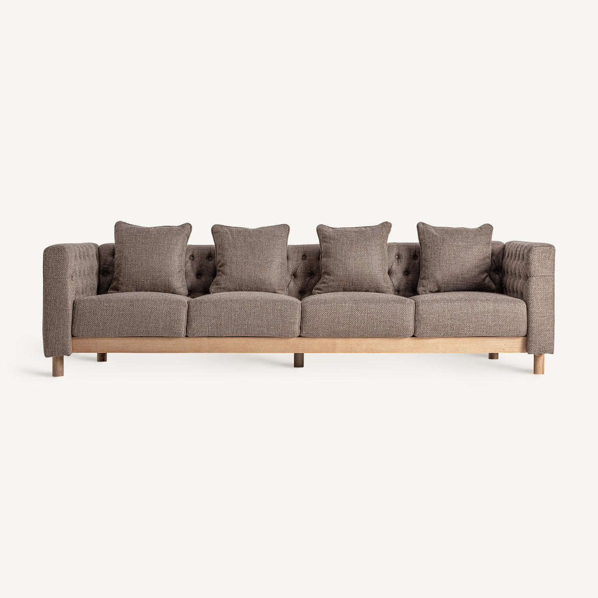Sofá Carlton — Poliéster beige jaspeado