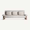 Sofá Jacquard — Madera de olmo marrón