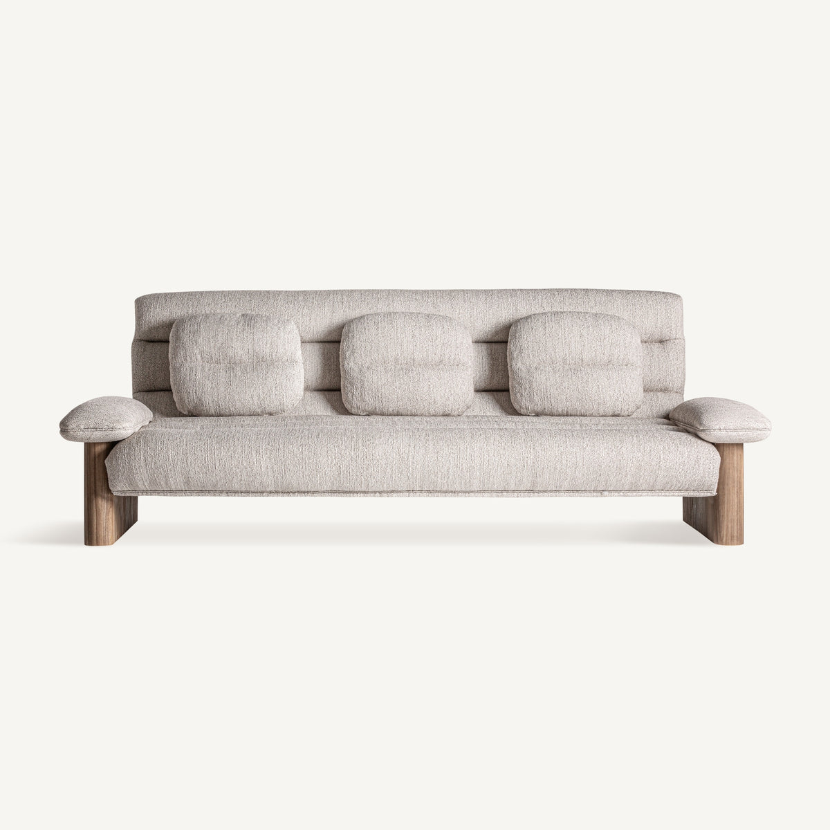 Sofá Jacquard — Madera de olmo marrón